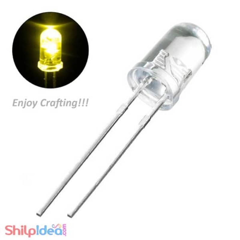 5mm Clear Lens LED Yellow